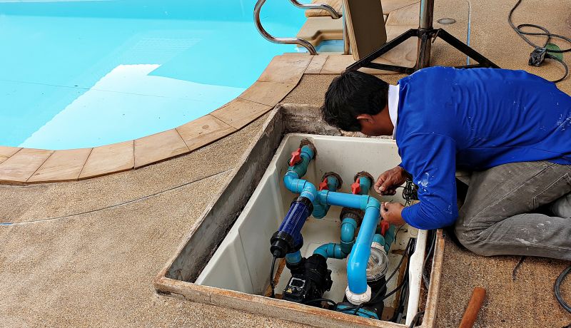 Local Pool Leak Repair pros at work