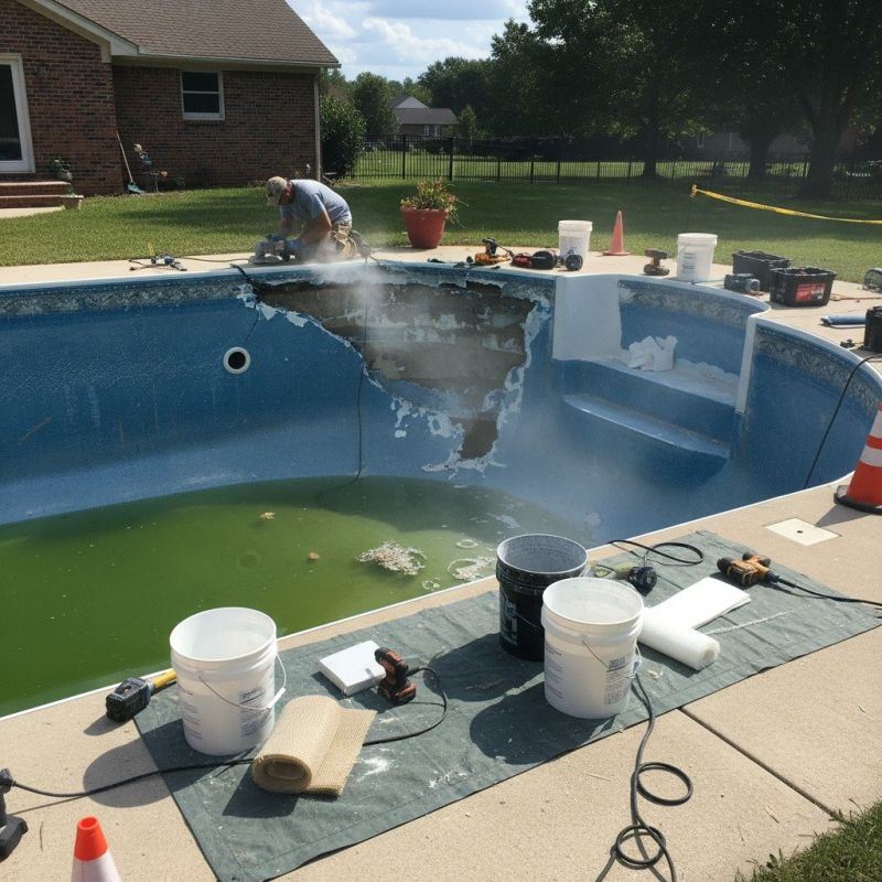 Pool Leak Repair detail