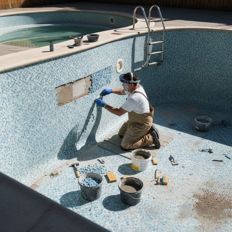 Pool Leak Repair detail