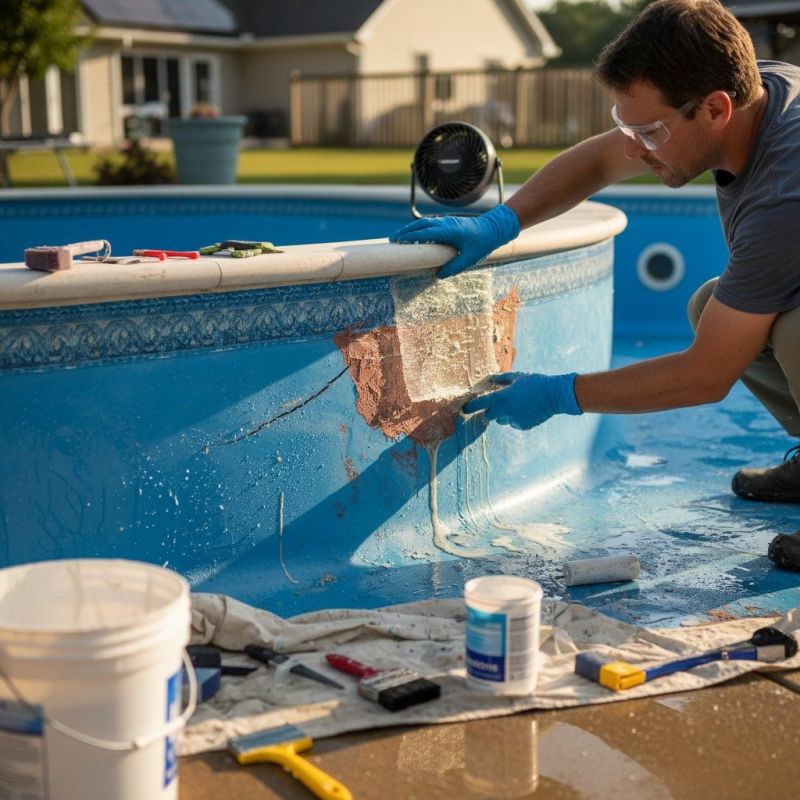 Pool Leak Repair detail