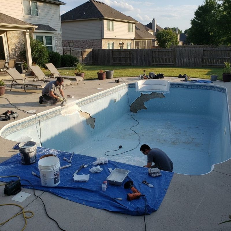 Pool Leak Repair detail
